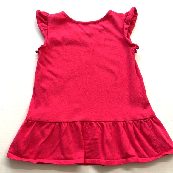 Gap Baby Red-Pink Peplum Short Sleeved Top, Size 3T - Picture 3 of 3
